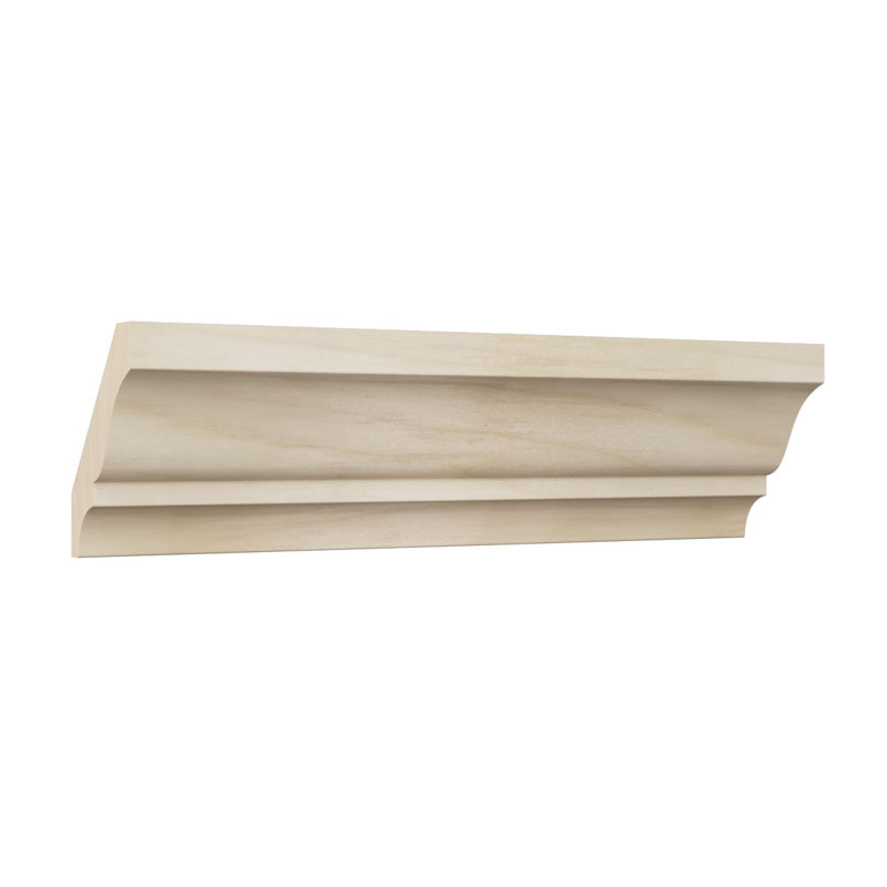 WM52 - Moulure de bois franc massif Crown Americraft, H 2 1/4 po x P 1 1 5/8 po x F 2 3/4 po x L 96 po, peuplier teinté