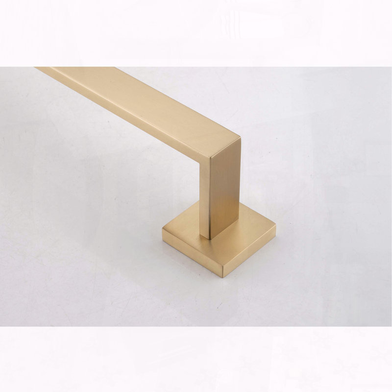 4-Piece Stainless Steel Bathroom Hardware Set, Brushed Gold