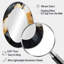 Minimalisme chrome blanc et noir Poteries - Miroir mural moderne ovale-552046596