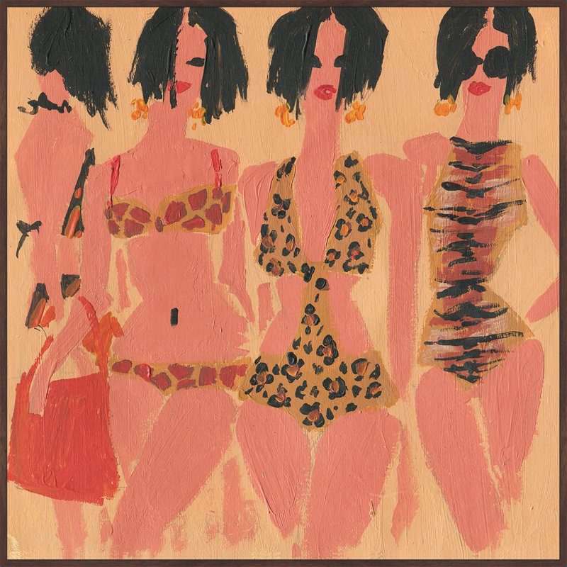 « animal print », reproduction d’art sur toile encadrée, H 48 po x l 48 po