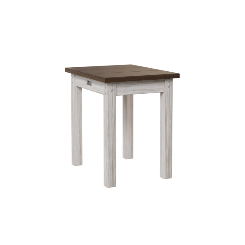 Berlin Gardens Economy End Table, Brazilian Walnut, Seashell
