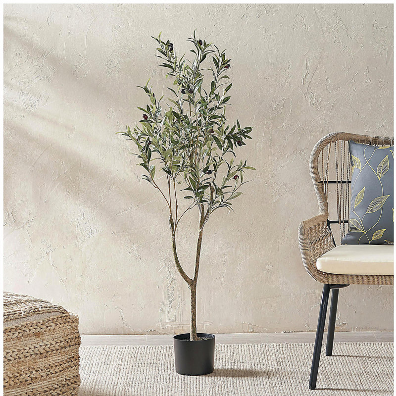 ARBRE D'OLIVE ARTIFIQUE 120CM, H 47 po x l 19 po