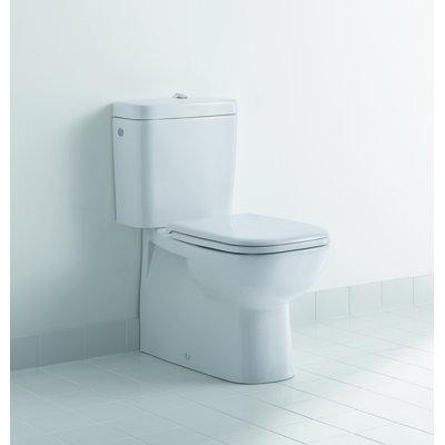D-Code 1.28 GPF (Water Efficient) Elongated Two-Piece Toilet (Seat Not Included)