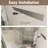 Tri-Fold Wall Mirror with Backlit, Front-lighted, Removable 10x Magnifying Mirror, Dimmer, Defogger-111660105