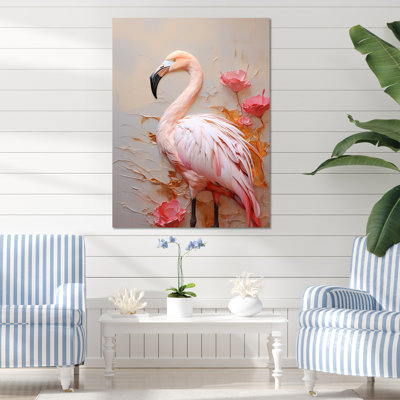 " Elegant Pink Flamingo Paradise III "