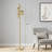 Industrial Floor Lamp With 3 Lights, Stepless Dimmable Standing Tree Lamp For Living Room, Bedroom, Office, Study And Dining Room, Includes LED Bulbs-207946668