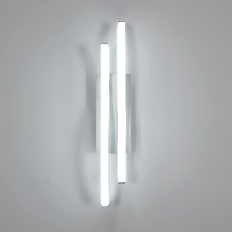 Silver 41cm Adjustable Colour Temperature LED Wall Sconces  