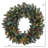 Faux Lighted Pine Plastic 30'' Wreath
