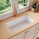 Rectangular Fireclay 32" L x 19" W Fireclay Undermount Kitchen Sink with Basket Strainer and Sink Grid