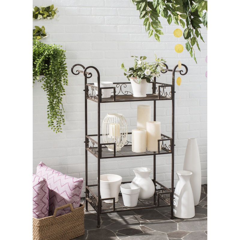Noreen 3 Tier Shelf, Brown