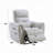 Tres Power Motion Recliner Chair With USB Port, Foam Fill Gray Chenille