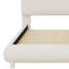 Lit plateforme tapissier de forme incurvée avec tissu épais-1732393818