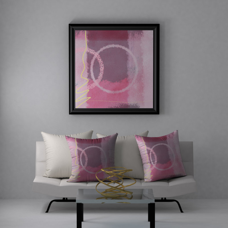 Abstract Throw Pillow, 24" x 24"