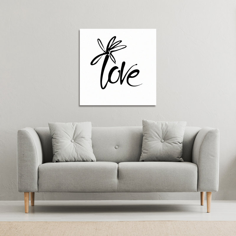 Love Type Canvas Print by Andrew Lee - Wrapped Canvas Print