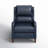 Beecher Traditional 28.75" Wide Genuine Leather Manual Club Recliner with Solid Wood Legs-443251222