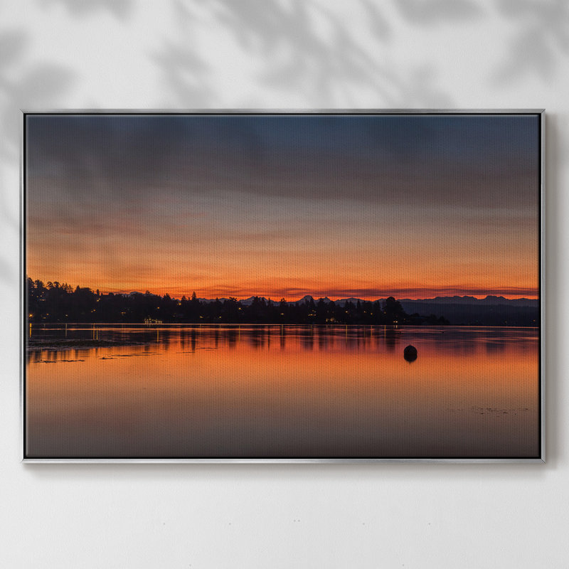 «Blaze of Glory», reproduction d'un seul cadre photo sur toile, H 41 po x l 27 po x P 2 po, Encadrement argenté