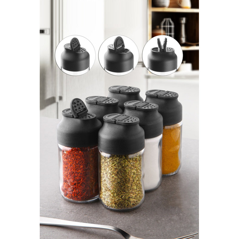Dilesh Tabletop Spice Jar & Rack Set