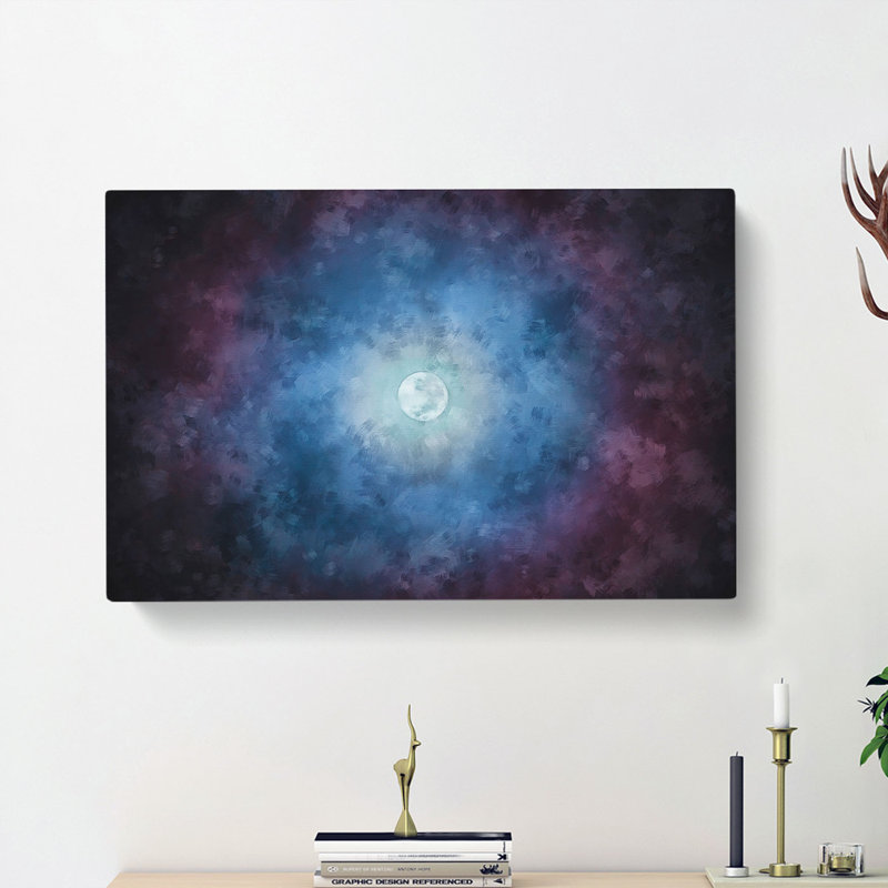 Moon In The Sky - Wrapped Canvas, 50cm H x 76cm W x 3cm D