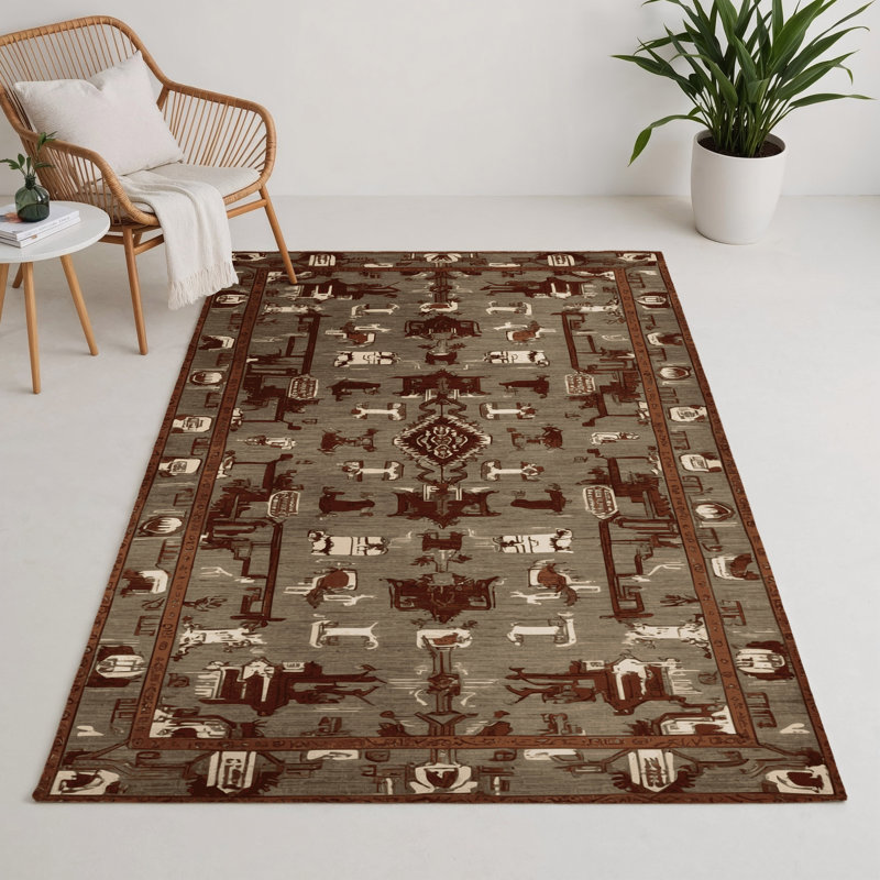 Tapis intérieur et extérieur ArtDeco, Rectangulaire 3 pi x 5 pi