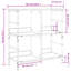 Morayma 82cm H x 78.5cm W Steel Etagere Bookcase-669436722