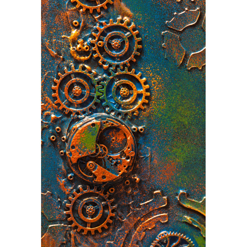 Roues dentées - Photo sur toile, H 48 po x l 32 po