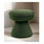 Tabouret d'appoint vert contemporain avec tissu en peluche - conception de forme champignon-995752009