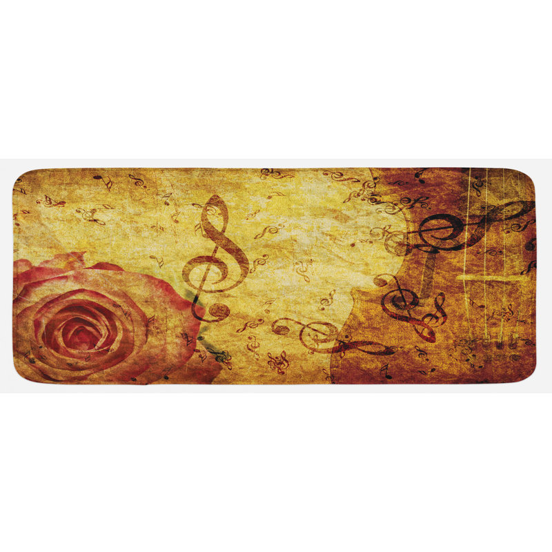 Tapis de cuisine rose