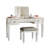 Mirrored Vanities Desk With Drawers, Bedroom Makeup Vanity Table Set With Mirror And Stool, Flip Up Dressing Table-752670867
