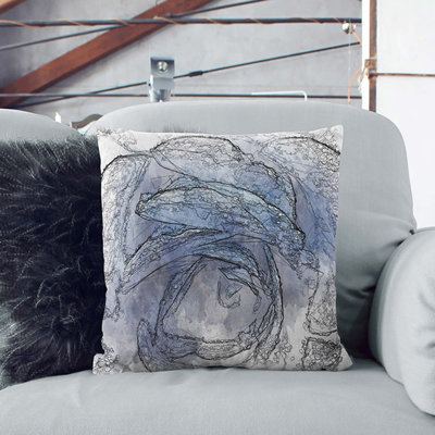Abstract Square Throw Cushion