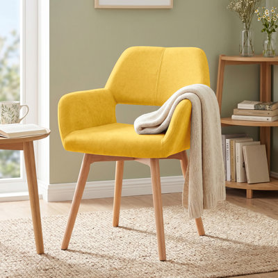 Chaise avec accoudoirs rembourrée Philodendron