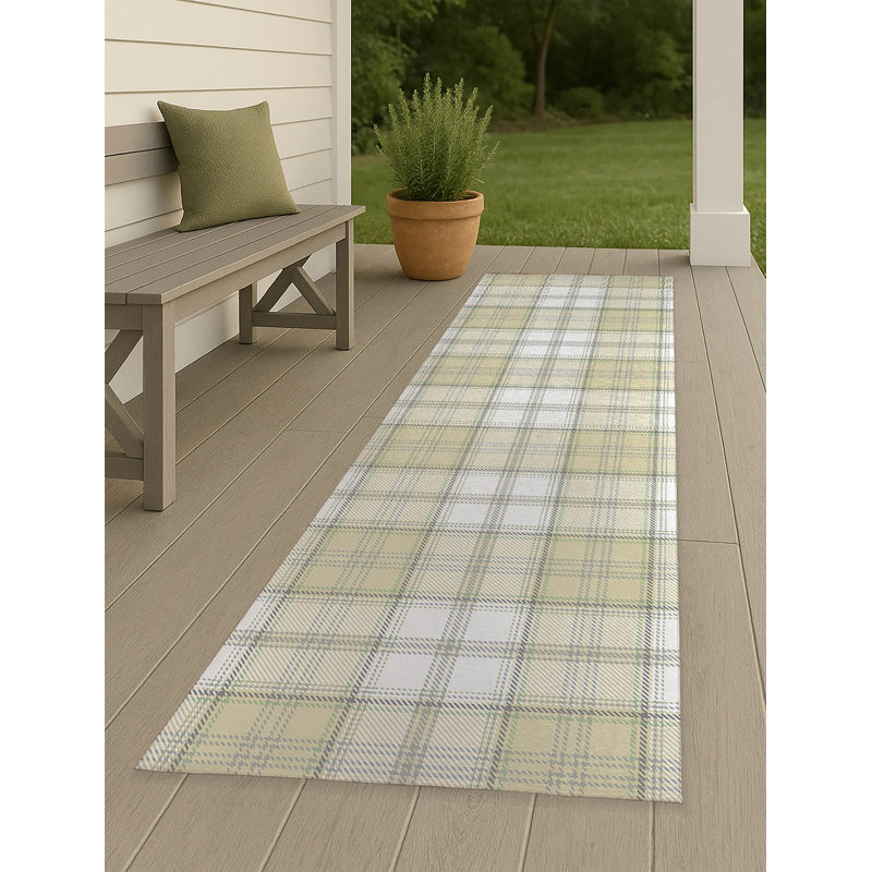 Tapis d'extérieur antidérapant Baid, Tapis de couloir 2 pi 6 po x 8 pi