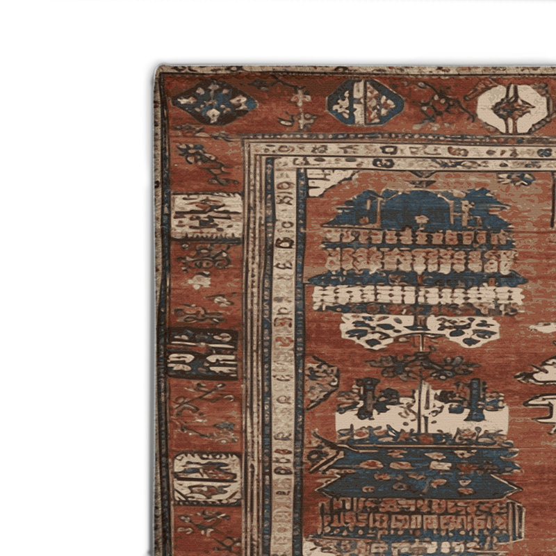 Turkish Black Indoor and Outdoor Area Rug, Rectangle 2' x 3'