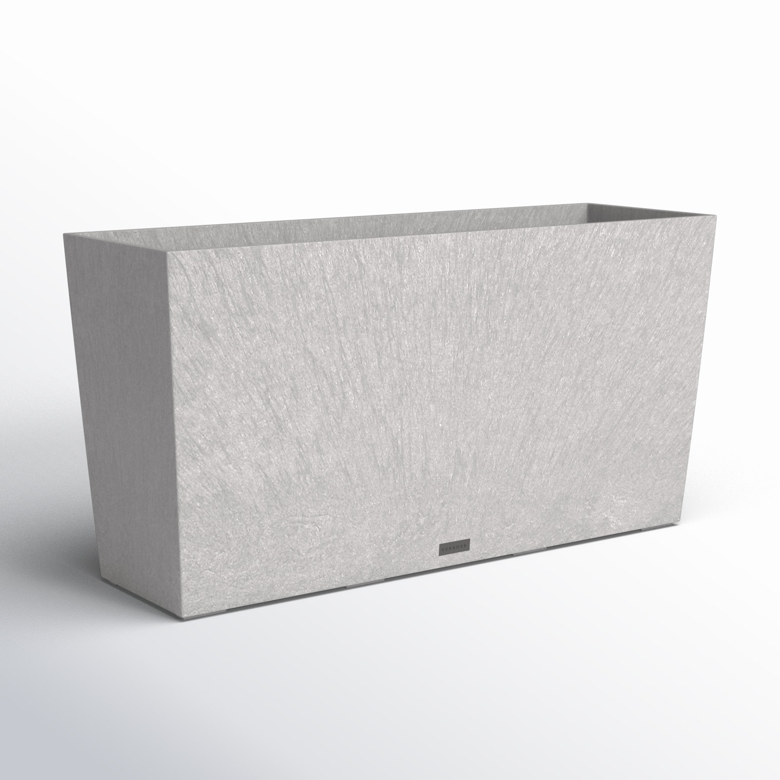 Pure Series Midori Planter, Charcoal Gray, 15.25" H x 31" W x 10" D, 1