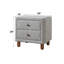 Table de chevet Cleo Grey Boucle