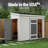 Cambria Wood Lean-To Storage Shed 10 ft. W x 4 ft. D (Professional Installation Available)-113449480