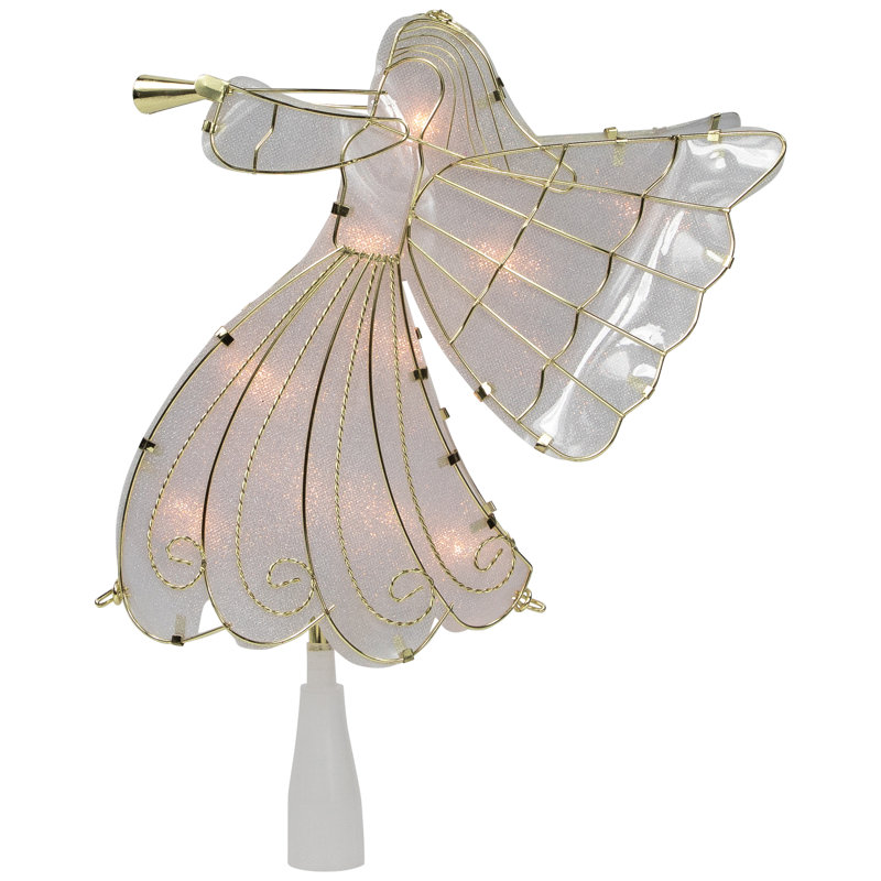 10'' Metal Angels Lighted Tree Topper