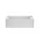 SIGNATURE® Rectangle Flat Front 6632 Skirted Soaking LH Access Panel Oyster