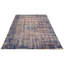 Tapis bleu foncé en laine noué à la main de conception unique de style années 2000 7 pi 7 po x 11 pi Olari