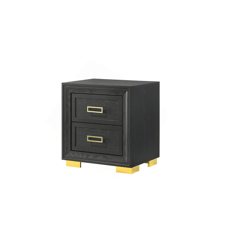 Mobilier de chambre à coucher à 2 tiroirs Glamour