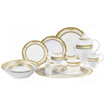 Piece Porcelain China Dinnerware Set - Service for 8