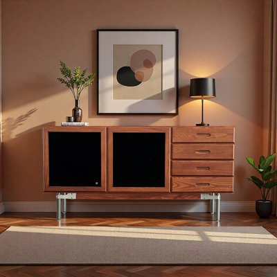 Nordic style minimalist and retro sideboard
