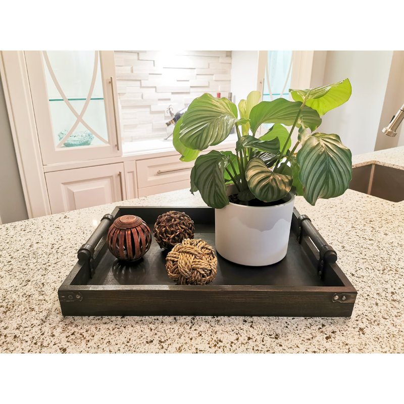 Tara Solid Wood Tray - Set of 3