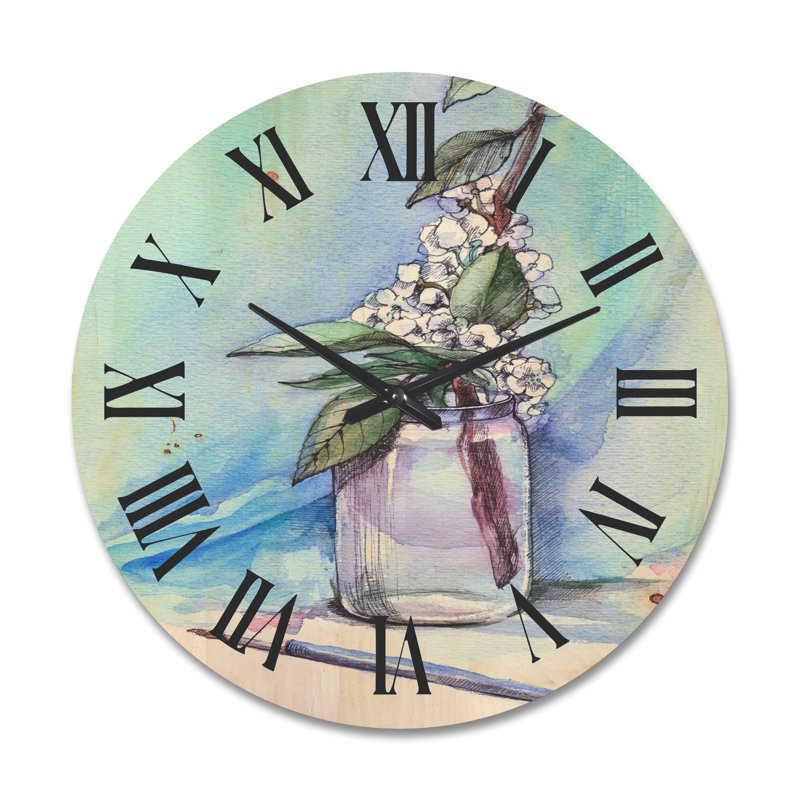 Horloge murale Cherry Blossom, Très grand