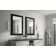 Delta Rectangular Standard Flush Mount Framed Glass Bathroom/Vanity Mirror