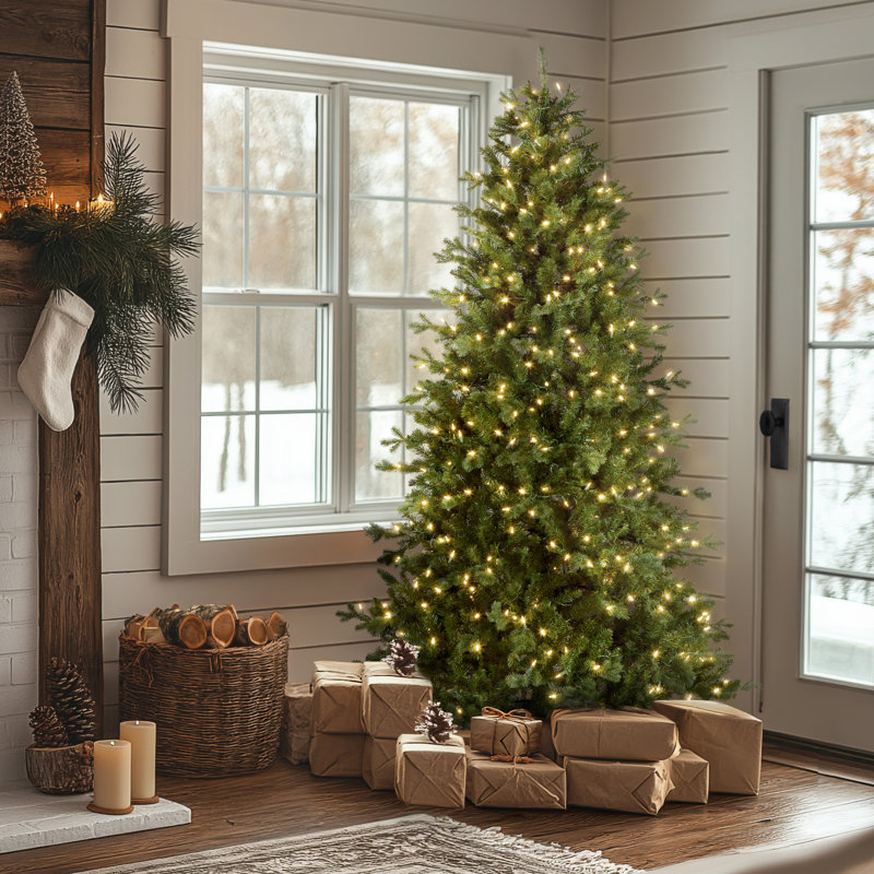 7.5 Ft. Northern Spruce Memory-shape® Tree With Powerconnect(tm) System, Dual Color® Led Lights