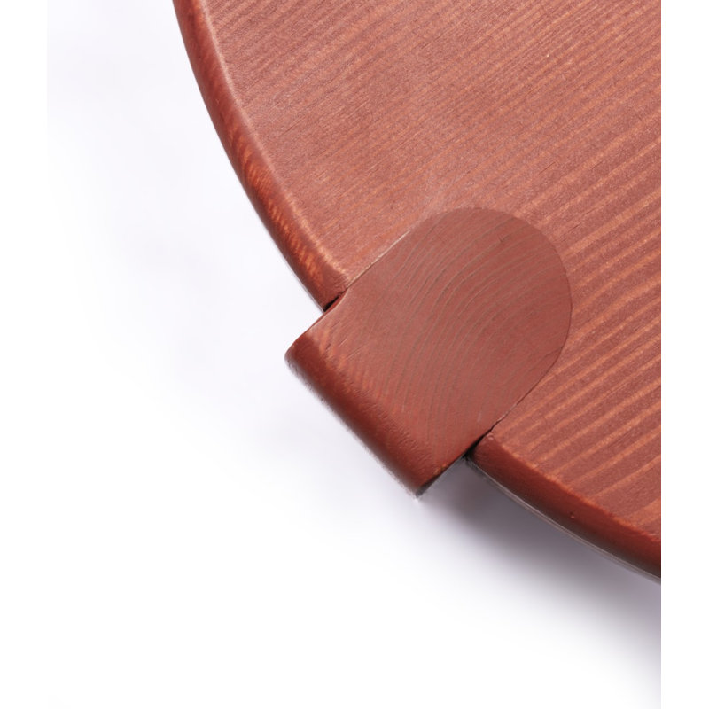 Ragnesminde Solid Wood End Table, Carmine Red
