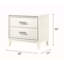 Table de chevet blanche