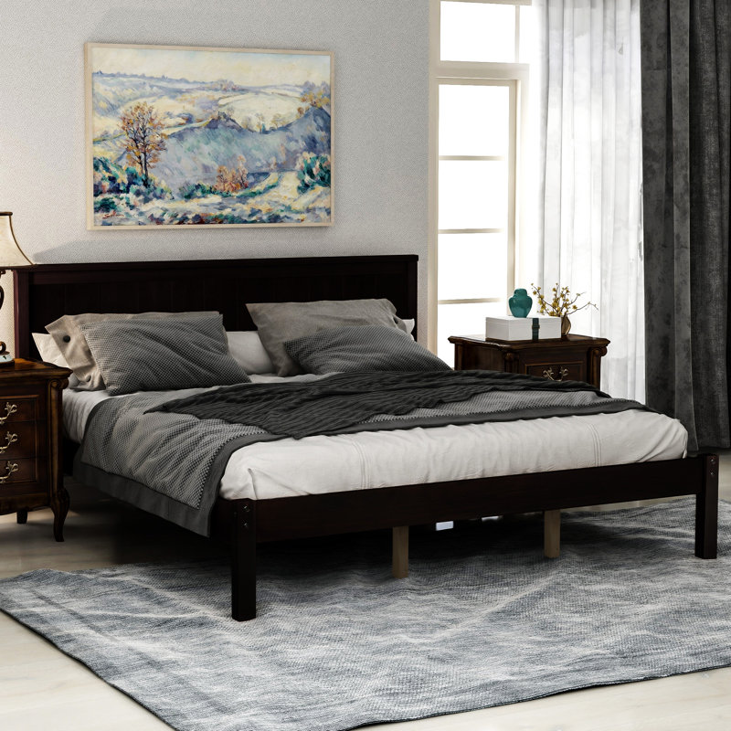 Beckville Platform Bed, Espresso, Queen