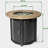 30inch Steel Fire Table With Propane Burner, Surface, Automatic Shut-off, 40000btu Heat, Includes Rain Cover & Lava Rocks Pit Propane, Top, Adjustable Flame, 11 Sq.ft Heated Area, For Patio