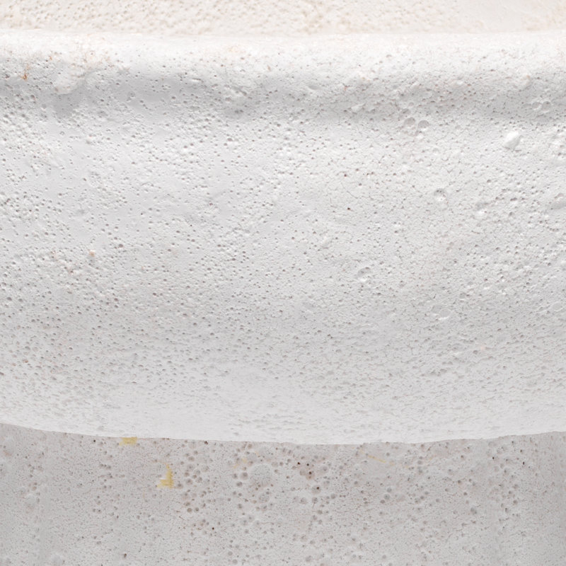 White Textured Ceramic Novelty Table Vase